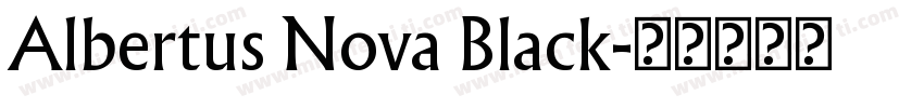 Albertus Nova Black字体转换